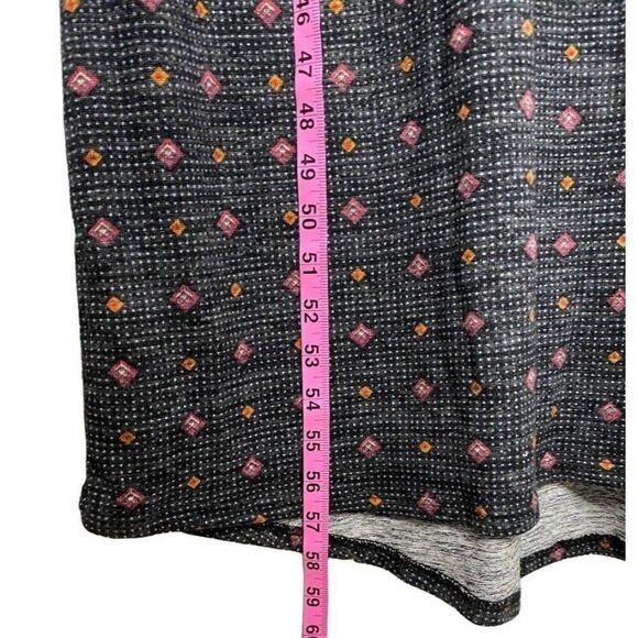 LuLaRoe Black Red MARIA Dolman Sleeve Soft Maxi Dress Sz XS NEW - Picture 6 of 8